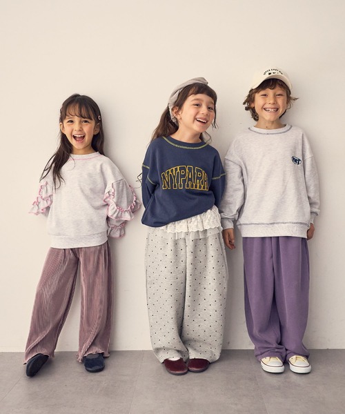 Piet（ピエット）の「ウエストフリル ドットスウェットパンツ（スウェットパンツ・キッズ・グレー/ブラック・130/120/100/110）」の19枚目の写真