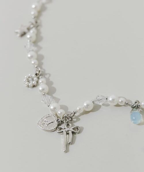 SMELLY（スメリー）の「キラキラチャームパールネックレス（ネックレス・レディース・シルバー系その他・-）」の3枚目の写真