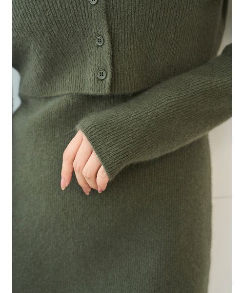 ラクーン畦ショートカーディガン（カーディガン/ボレロ）｜SNIDEL