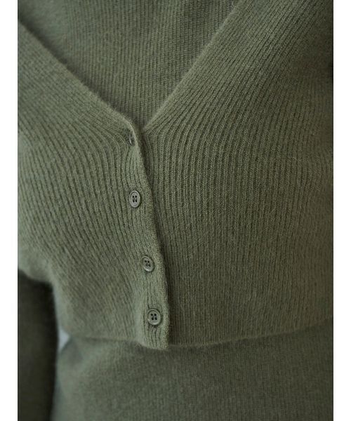 ラクーン畦ショートカーディガン（カーディガン/ボレロ）｜SNIDEL