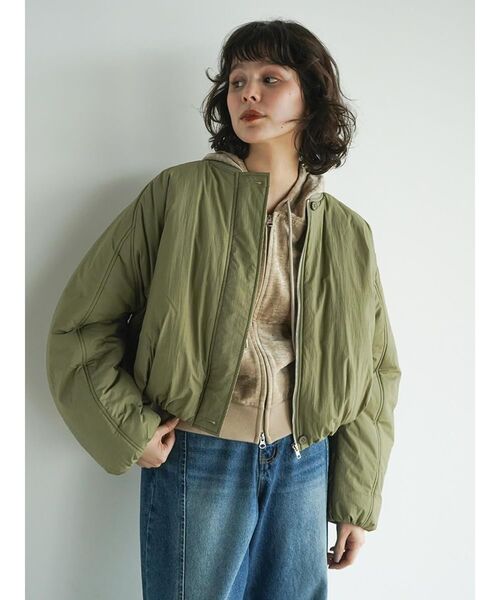 FIKA.(フィーカ)の「Volume short blouson(その他アウター・レディース・ミント/オフホワイト/カーキ・MEDIUM)」の8枚目の写真