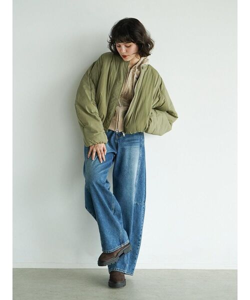 FIKA.(フィーカ)の「Volume short blouson(その他アウター・レディース・ミント/オフホワイト/カーキ・MEDIUM)」の9枚目の写真