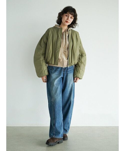 FIKA.(フィーカ)の「Volume short blouson(その他アウター・レディース・ミント/オフホワイト/カーキ・MEDIUM)」の12枚目の写真