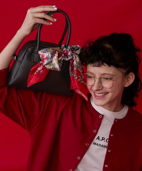 BONLECILL Marche（ボンルシールマルシェ）の「【BONLECILL Marche】2wayコンパクトボストン／ショルダーバッグ（ボストンバッグ・レディース・ブラック/グリーン/ブラウン・FREE）」の4枚目の写真