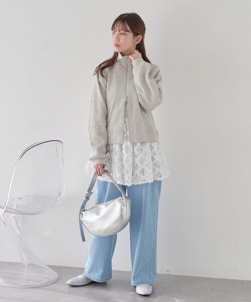 earth music&ecology（アースミュージックアンドエコロジー）の「ハーフムーンバッグ（ハンドバッグ・レディース・シルバー/ブラック・FREE）」の15枚目の写真