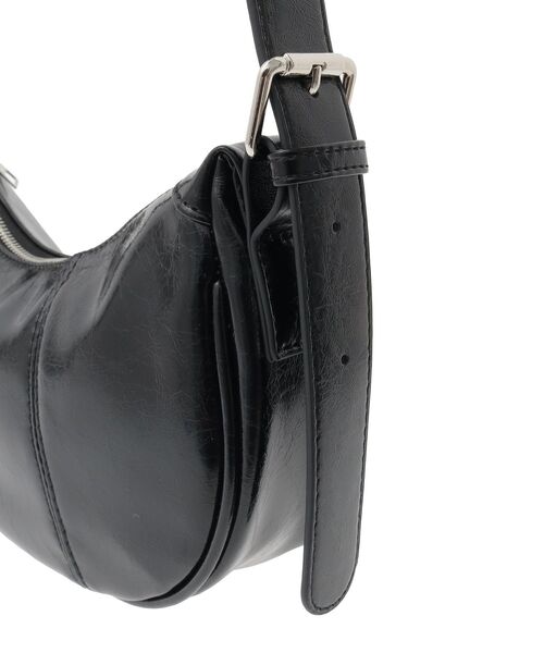 earth music&ecology（アースミュージックアンドエコロジー）の「ハーフムーンバッグ（ハンドバッグ・レディース・シルバー/ブラック・FREE）」の21枚目の写真