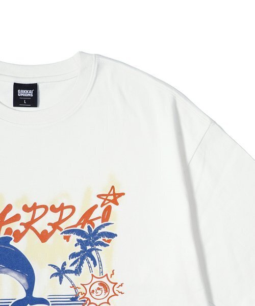 GAKKAI UNIONS(ガッカイユニオンズ)の「アラウンドサマー 半袖Tシャツ ココナッツホワイト(Tシャツ/カットソー・レディース・その他・LARGE/MEDIUM)」の3枚目の写真