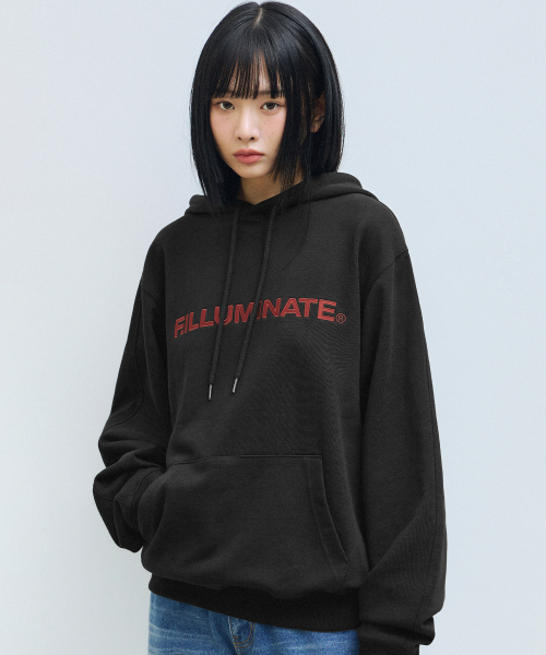 F.ILLUMINATE(フィルミネイト)の「シグニチャーアセンティックロゴフードパーカー-ブラック(パーカー・レディース・その他・SMALL/MEDIUM/LARGE)」の3枚目の写真