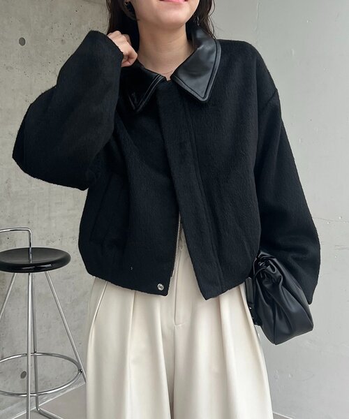 2WAY】スタンドウールショートコート（その他アウター）｜CAPRICIEUX