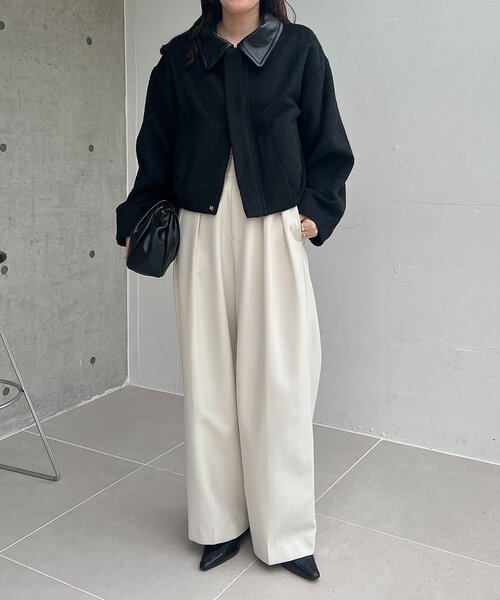 2WAY】スタンドウールショートコート（その他アウター）｜CAPRICIEUX