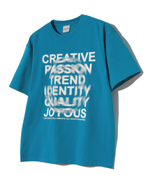 F.ILLUMINATE | サークルブラーロンドTシャツ-ブルー(Tシャツ/カットソー)