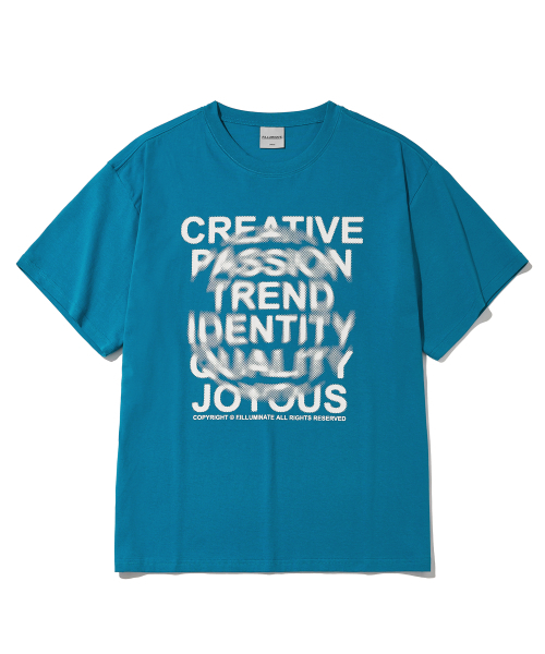 F.ILLUMINATE（フィルミネイト）の「サークルブラーロンドTシャツ-ブルー（Tシャツ/カットソー・レディース・その他・MEDIUM/LARGE/SMALL）」の2枚目の写真