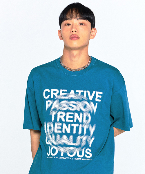 F.ILLUMINATE（フィルミネイト）の「サークルブラーロンドTシャツ-ブルー（Tシャツ/カットソー・レディース・その他・MEDIUM/LARGE/SMALL）」の4枚目の写真