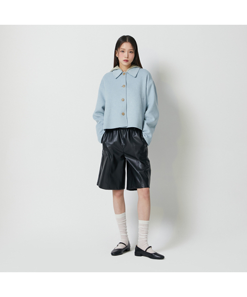 LAP(ラップ)の「レザー バミューダパンツ AQ3LP861(その他パンツ・レディース・ブラック・FREE)」の3枚目の写真