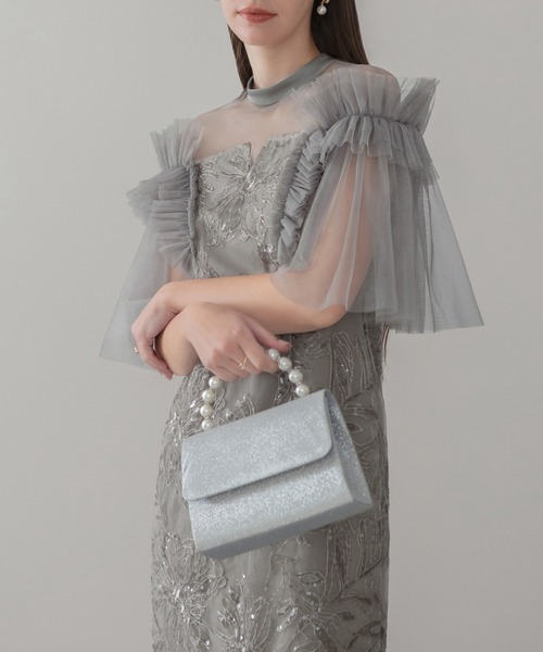 Leja（レジャ）の「【LEJA】チュールフリルショルダーシアーIライン