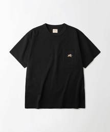 MIGHTY TIGER LOGO POCKET TEE_BLACK