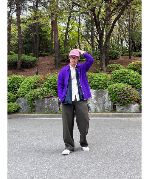 MUSINSA STANDARD（ムシンサスタンダード）の「ワイドヒドゥンバンディングスラックス[カーキ]（スラックス・メンズ・その他・29/30/31/33/26/27/28/40/38/42/36/34/32）」の6枚目の写真
