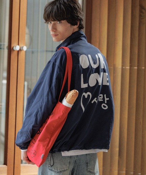 ALAND（エーランド）の「【UNISEX】 ALAND×INAPSQUARE／ファスナートラックジャケット（ナイロンジャケット・レディース・ブラック/ネイビー・LARGE/SMALL）」の12枚目の写真