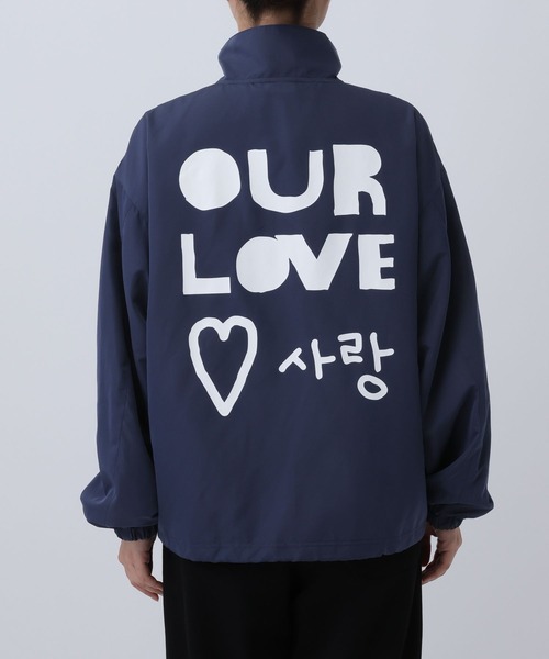 ALAND（エーランド）の「【UNISEX】 ALAND×INAPSQUARE／ファスナートラックジャケット（ナイロンジャケット・レディース・ブラック/ネイビー・LARGE/SMALL）」の16枚目の写真