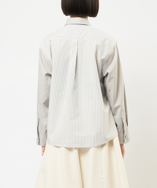 gomme（ゴム）の「パルテノンドレープシャツ（シャツ/ブラウス・レディース・グレー/ブラック/ホワイト・MEDIUM）」の15枚目の写真