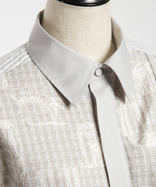 gomme（ゴム）の「パルテノンドレープシャツ（シャツ/ブラウス・レディース・グレー/ブラック/ホワイト・MEDIUM）」の20枚目の写真