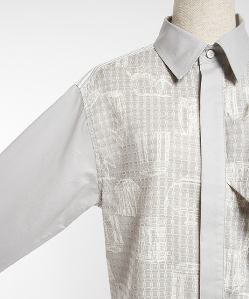 gomme（ゴム）の「パルテノンドレープシャツ（シャツ/ブラウス・レディース・グレー/ブラック/ホワイト・MEDIUM）」の22枚目の写真