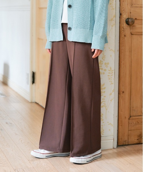 Right-on（ライトオン）の「【HONEYSUCKLE ROSE】カットジョーゼットパンツ (ゆったりシルエット シンプル おしゃれ)（その他パンツ・レディース・オフホワイト/ブラウン/ブラック・M/L/S）」の20枚目の写真