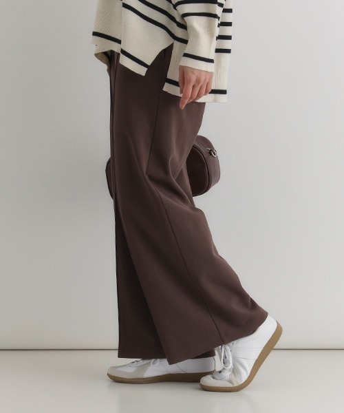 Right-on（ライトオン）の「【HONEYSUCKLE ROSE】カットジョーゼットパンツ (ゆったりシルエット シンプル おしゃれ)（その他パンツ・レディース・オフホワイト/ブラウン/ブラック・M/L/S）」の10枚目の写真