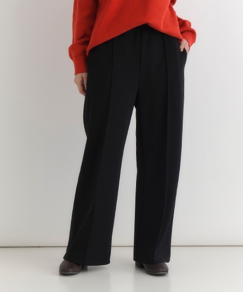 Right-on（ライトオン）の「【HONEYSUCKLE ROSE】カットジョーゼットパンツ (ゆったりシルエット シンプル おしゃれ)（その他パンツ・レディース・オフホワイト/ブラウン/ブラック・M/L/S）」の14枚目の写真