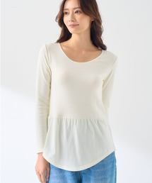 tutuanna（チュチュアンナ）の「[まるで毛布！のような暖かさ・厚手]綿100％ラウンドヘム長袖（インナーウェア/肌着）」