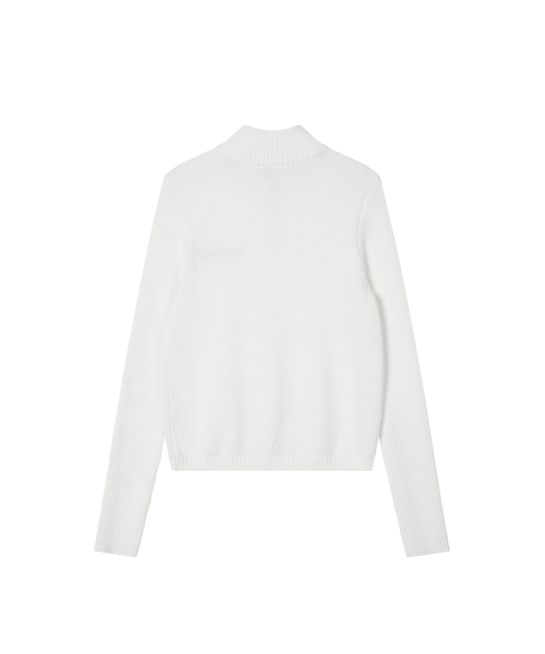 Rest&Recreation(レストアンドレクリエーション)の「SLIM FIT HALF ZIP-UP KNIT - IVORY(ニット/セーター・レディース・その他・ONE)」の7枚目の写真