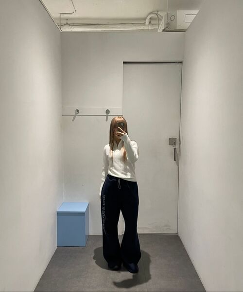 Rest&Recreation(レストアンドレクリエーション)の「SLIM FIT HALF ZIP-UP KNIT - IVORY(ニット/セーター・レディース・その他・ONE)」の8枚目の写真