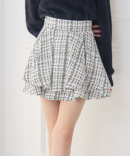 セール】ラメツイードミニSK（スカート）｜ems excite（エムズ