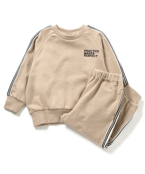 BREEZE（ブリーズ）の「【WEB限定】ラインセットアップ_ジュニア対応（セットアップ・キッズ・ブラック/アイボリー/ブルー/ベージュ・90/120/130/100/110/140/150/160）」の3枚目の写真