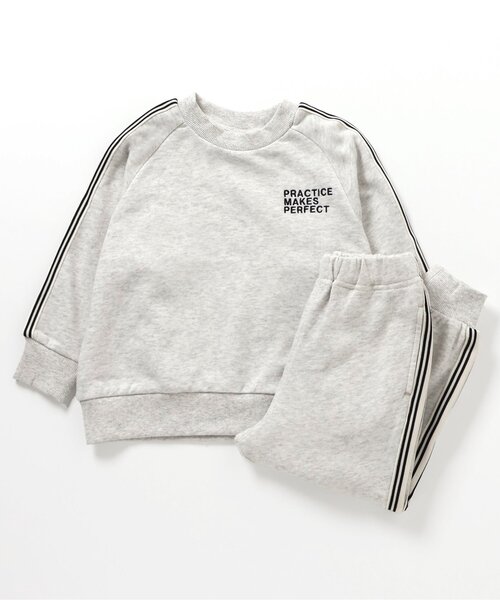 BREEZE（ブリーズ）の「【WEB限定】ラインセットアップ_ジュニア対応（セットアップ・キッズ・ブラック/アイボリー/ブルー/ベージュ・90/120/130/100/110/140/150/160）」の2枚目の写真