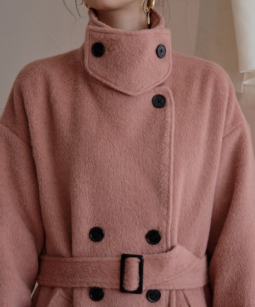 mideal shaggy long coat / シャギーロングコート セール】shaggy long coat / シャギーロングコート（チェスターコート