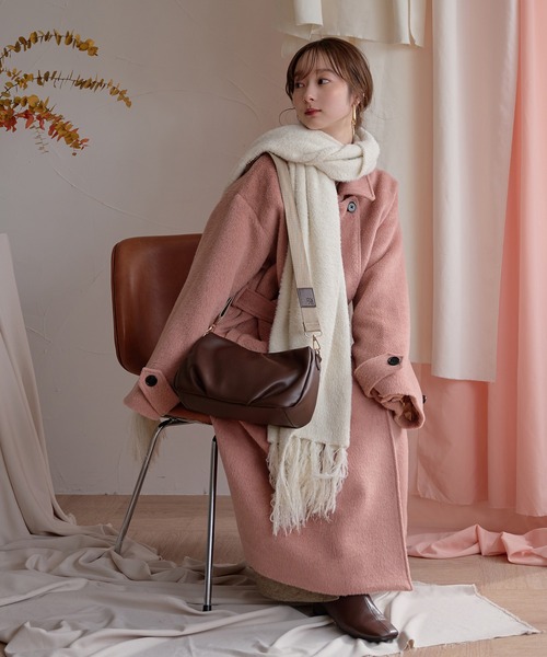セール】shaggy long coat / シャギーロングコート（チェスターコート