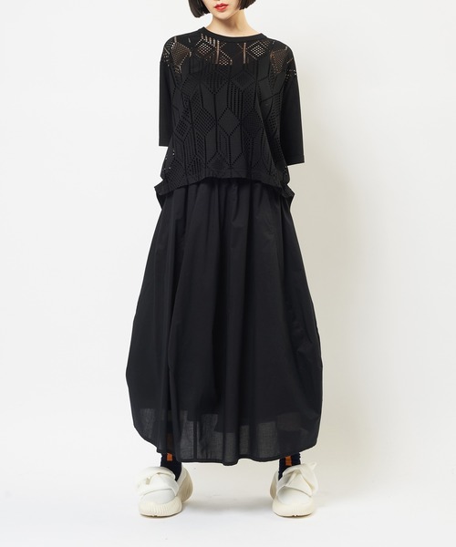 gomme(ゴム)の「ローンバルーンスカート(スカート・レディース・ブラック・MEDIUM)」の2枚目の写真