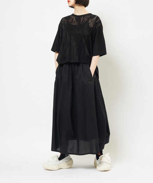 gomme(ゴム)の「ローンバルーンスカート(スカート・レディース・ブラック・MEDIUM)」の4枚目の写真