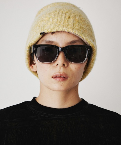 VION(ヴィオン)の「メランジニットビーニー / Melange Knit Beanie(ニットキャップ/ビーニー・レディース・グレー/ブラウン/イエロー・FREE)」の3枚目の写真