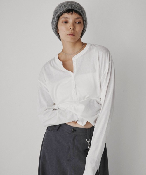 VION(ヴィオン)の「メランジニットビーニー / Melange Knit Beanie(ニットキャップ/ビーニー・レディース・グレー/ブラウン/イエロー・FREE)」の10枚目の写真