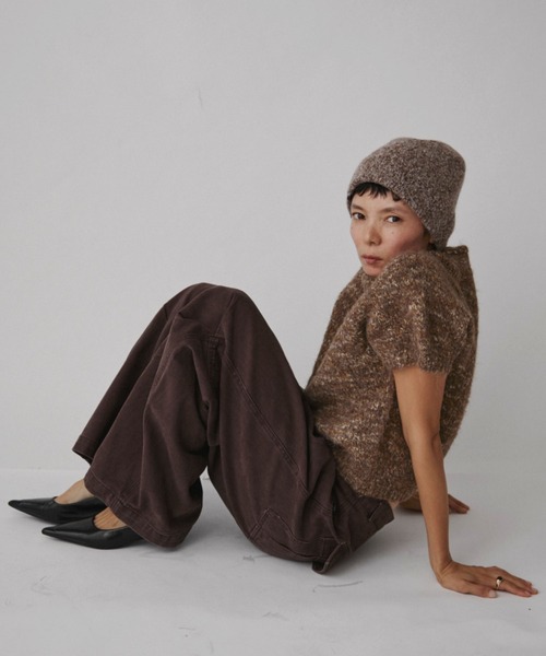 VION(ヴィオン)の「メランジニットビーニー / Melange Knit Beanie(ニットキャップ/ビーニー・レディース・グレー/ブラウン/イエロー・FREE)」の11枚目の写真