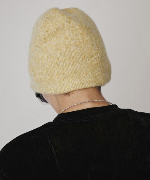 VION(ヴィオン)の「メランジニットビーニー / Melange Knit Beanie(ニットキャップ/ビーニー・レディース・グレー/ブラウン/イエロー・FREE)」の5枚目の写真