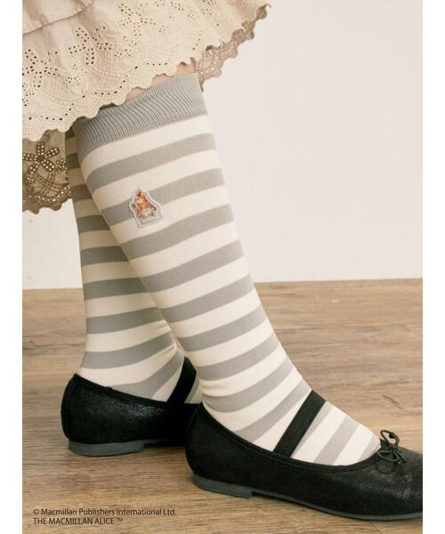 Samansa Mos2（サマンサ モスモス）の「【Alice×Samansa Mos2】柄アソート刺繍ソックス（ソックス/靴下・レディース・サックスブルー/グレー/チャコールグレー・F）」の7枚目の写真