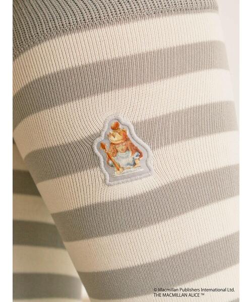 Samansa Mos2（サマンサ モスモス）の「【Alice×Samansa Mos2】柄アソート刺繍ソックス（ソックス/靴下・レディース・サックスブルー/グレー/チャコールグレー・F）」の8枚目の写真