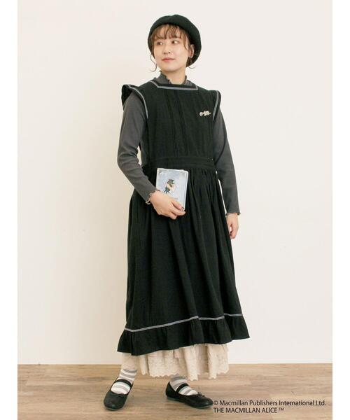 Samansa Mos2（サマンサ モスモス）の「【Alice×Samansa Mos2】柄アソート刺繍ソックス（ソックス/靴下・レディース・サックスブルー/グレー/チャコールグレー・F）」の9枚目の写真