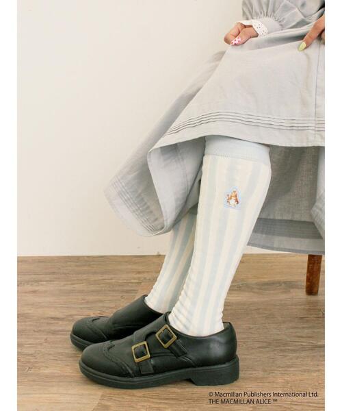 Samansa Mos2（サマンサ モスモス）の「【Alice×Samansa Mos2】柄アソート刺繍ソックス（ソックス/靴下・レディース・サックスブルー/グレー/チャコールグレー・F）」の12枚目の写真