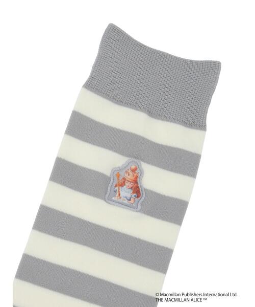 Samansa Mos2（サマンサ モスモス）の「【Alice×Samansa Mos2】柄アソート刺繍ソックス（ソックス/靴下・レディース・サックスブルー/グレー/チャコールグレー・F）」の19枚目の写真