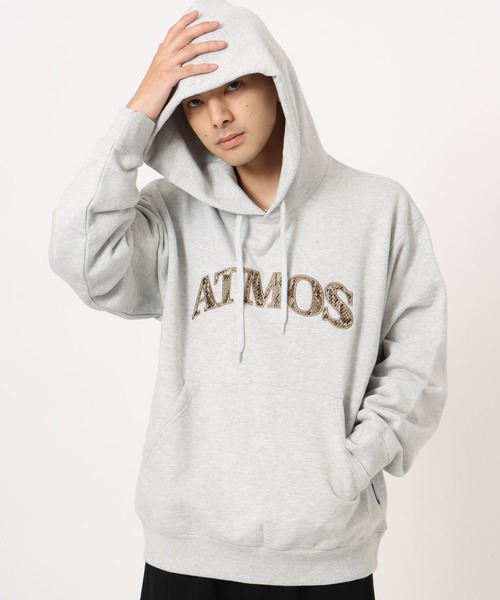 atmos(アトモス)の「atmos Python Pattern Logo Hoodie / アトモス パイソン パターン ロゴ フーディ(パーカー・メンズ・グレー/ブラック/ブラウン・M/L/XL)」の2枚目の写真