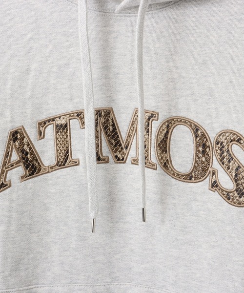 atmos(アトモス)の「atmos Python Pattern Logo Hoodie / アトモス パイソン パターン ロゴ フーディ(パーカー・メンズ・グレー/ブラック/ブラウン・M/L/XL)」の6枚目の写真